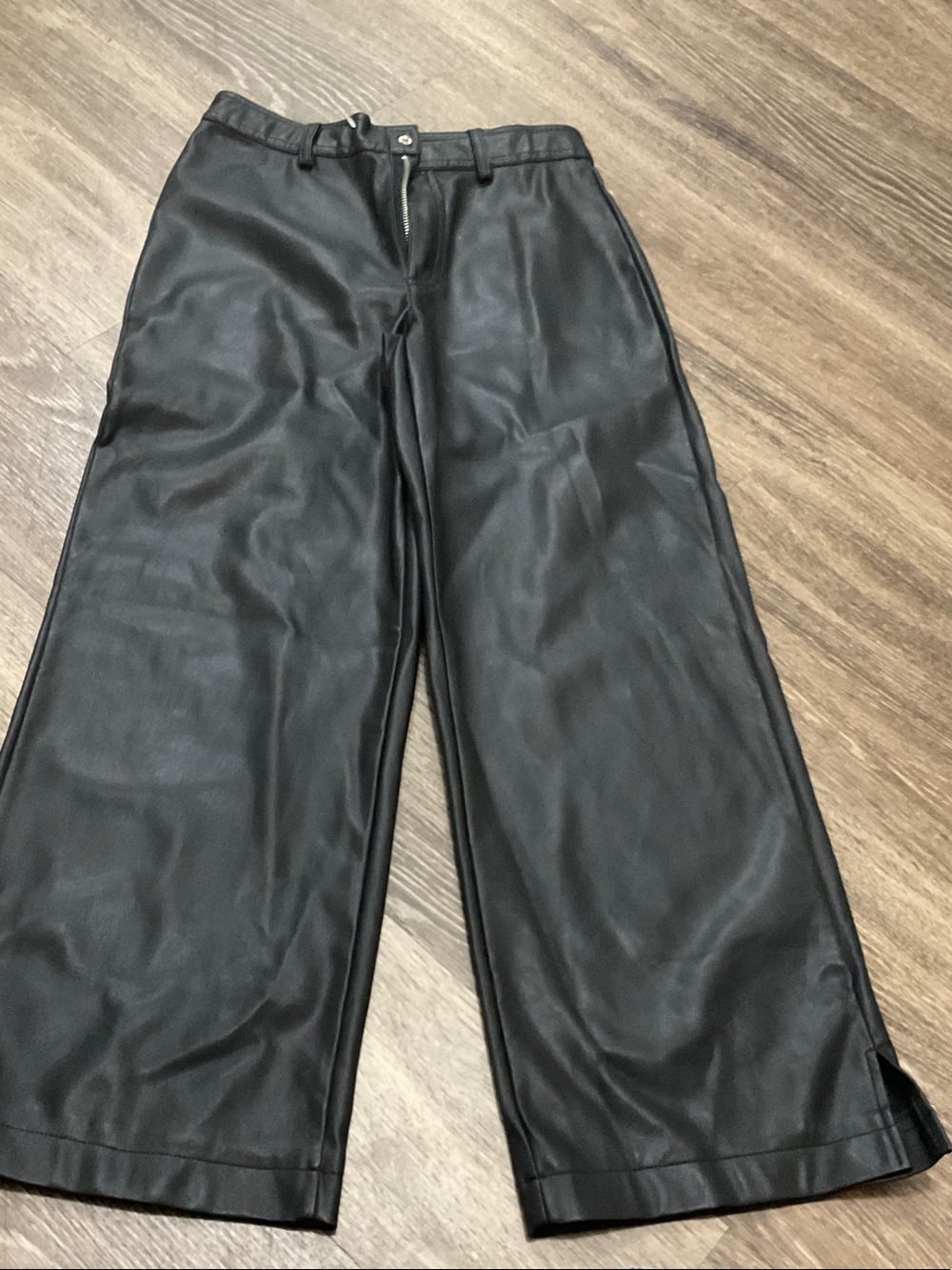 Black Leathered Pants